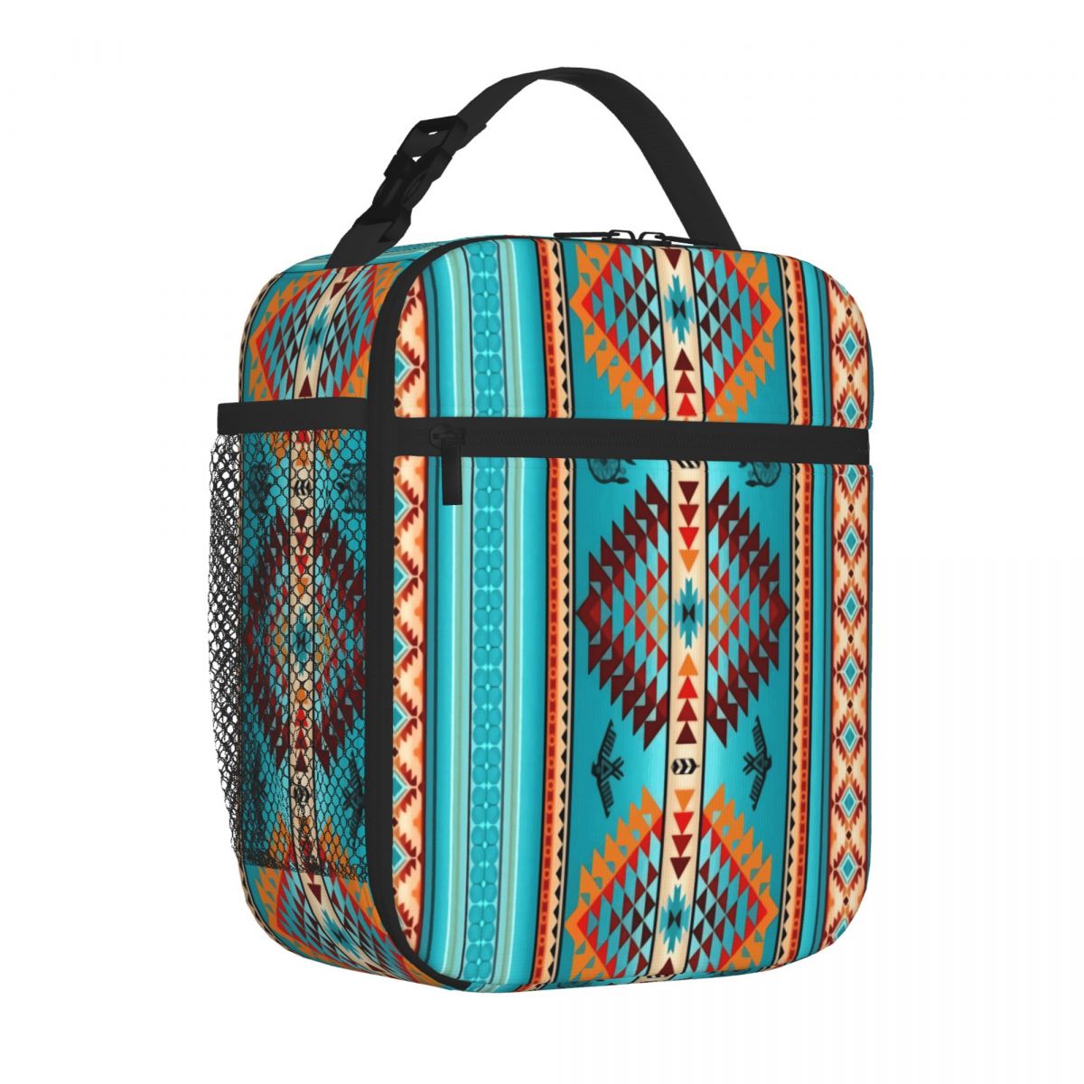 Luxury Bags On Sales - Borsa Termica da Pranzo Nera Aztec