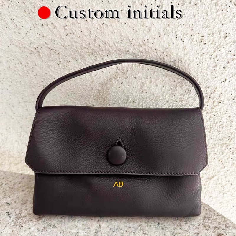 Luxury Bags Leather - Iniziali personalizzate Mini borse in vera