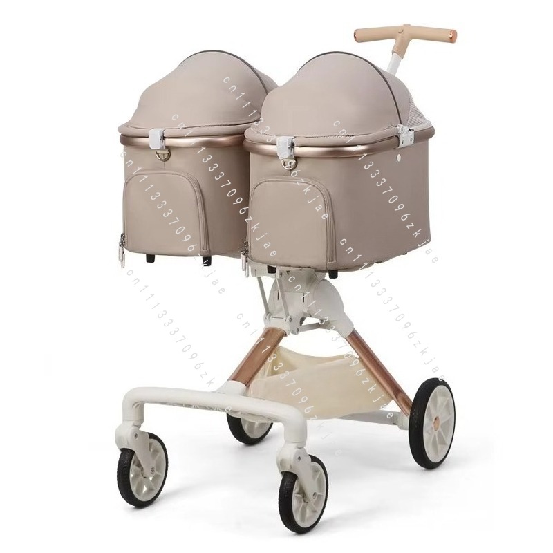 Luxury Bags Cute - Passeggino Pieghevole Carino per 2 Gatti,